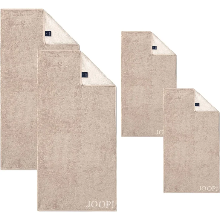 JOOP! Handtuch Duschtuch Set 4-teilig 1600-30 Classic sand beige – Bild 2
