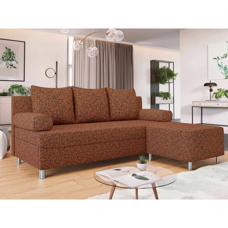 Schlafsofa Dover (Sofa mit Polsterhocker, Farbe: Bella 40) – Bild 2
