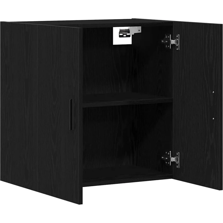 vidaXL Wandmontierter Schrank Schwarz Eichen-Optik 60 x 31 x 60 cm 862946 – Bild 4