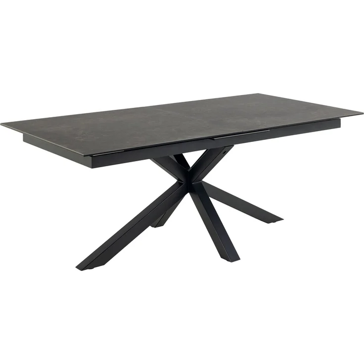 ACTONA GROUP Esstisch Heaven, Tischplatte aus rauer Keramik, Kreuzfuß, ausziehbar B: 168/210 cm – Bild 2