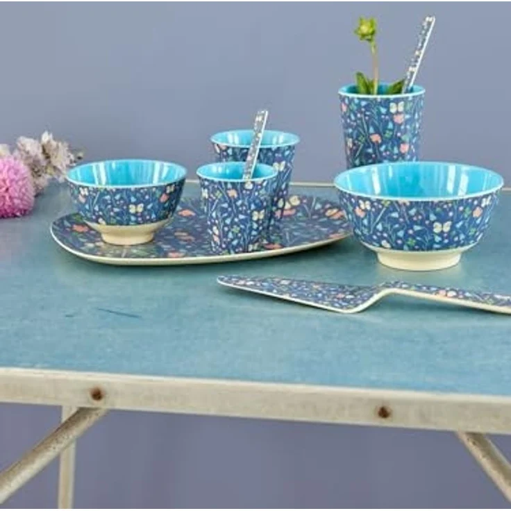 Rice Butterfly Field Print Melamine Bowl Small 300 ml – Bild 4