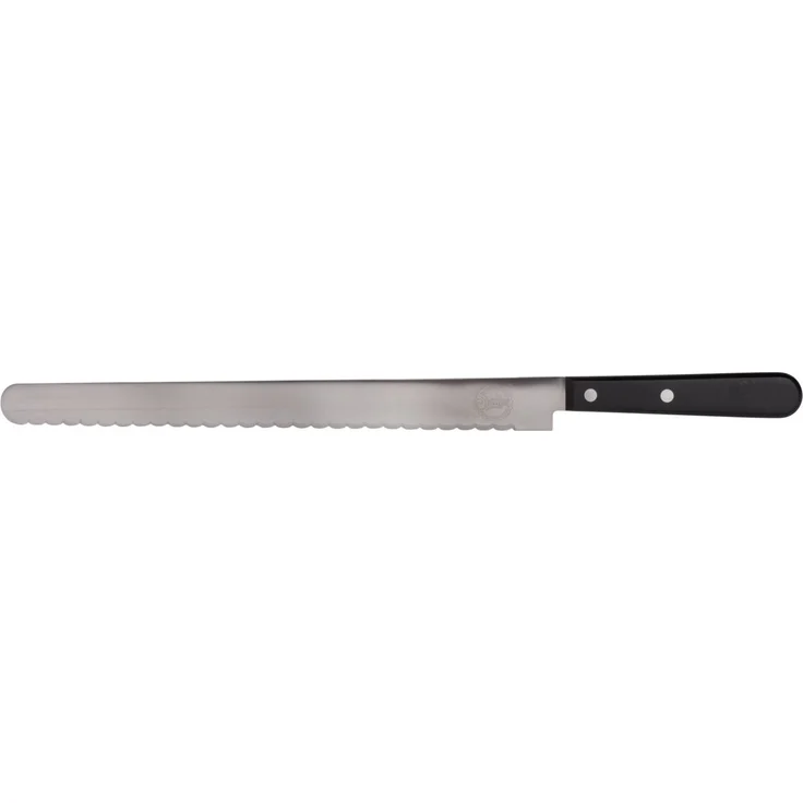 Sallys Brotmesser aus Edelstahl und 31,5 cm Klingenlänge, aus einem Stück geschmiedet und extra lange Klinge – Bild 1