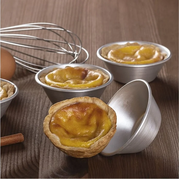 Schneider GmbH Backform für Tartelettes Petits Fours Eierkuchen Pudding Weißblech °40mm, (12-tlg) – Bild 2