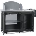 CampFeuer Campingschrank Campingschrank, Campingküche klappbar, Spritzschutz, Waschbecken