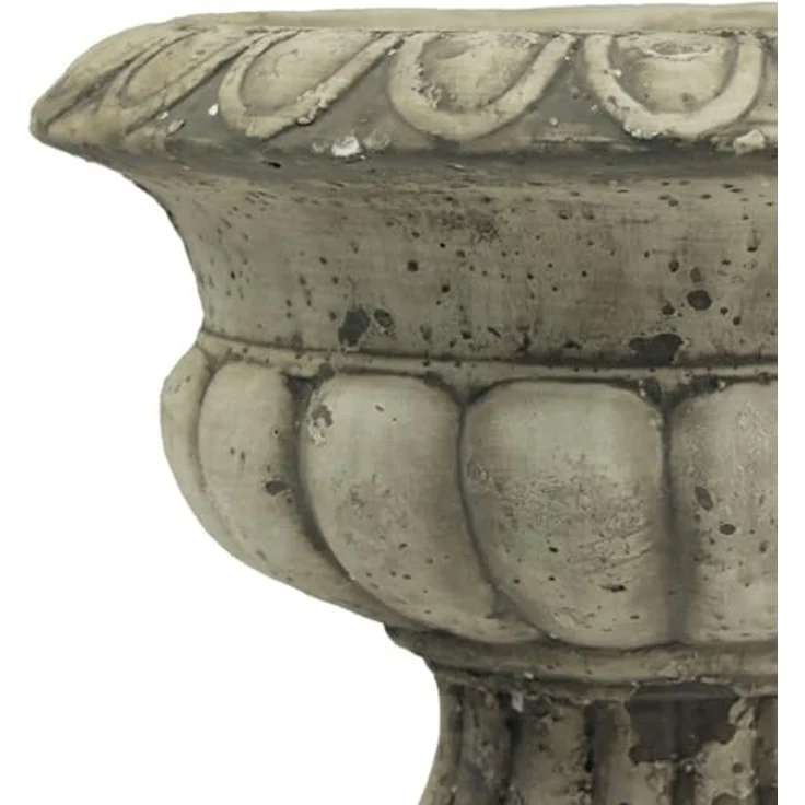 Viana Übertopf Pflanzschale Antiklook Beton Antik Dekor Ø20cm H16,5cm – Bild 3