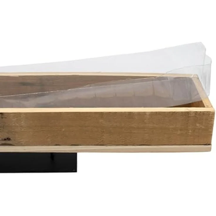 Spetebo Blumenkasten Holz Pflanzkasten natur mir Folie 70 x 13 cm (Anzahl, 1 St, Stück), direkt bepflanzbar – Bild 4