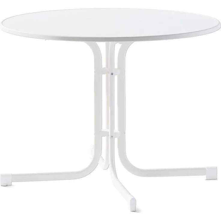 Boulevard-Klapptisch, Ø 100 cm, weiß