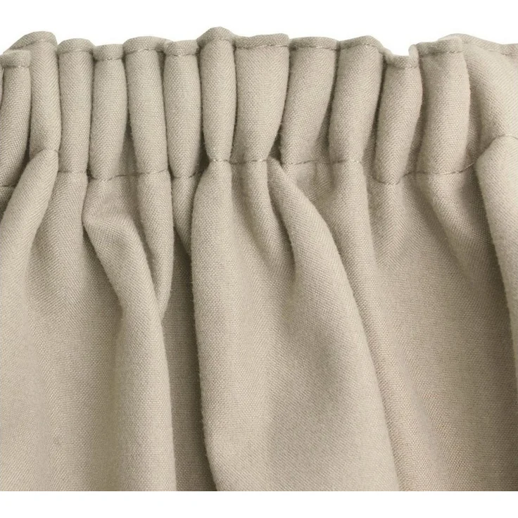 Beautissu Vorhang 2er Set Thermovorhang Gardine Creme Amelie TK, 140x245cm, Vorhang isolierend Kälte- & Hitzeschutz Universalband Verdunkelnd – Bild 3