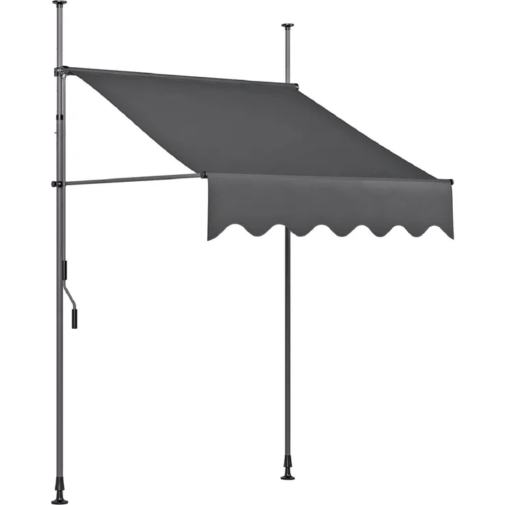 Klemmmarkise 200x300cm Markise Sonnenschutz Garten Outdoor Balkon Terrasse