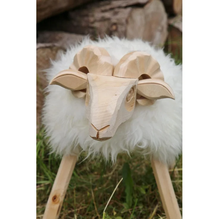 Holzschaf Paulchen M Lammfell MODELL 36 – Bild 5