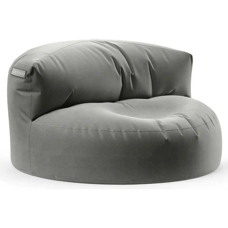 Green Bean® Sitzsack Sofa mit Füllmaterial - Lounge im Sitzsack-Design 90x50cm mit ergonomischer Rückenlehne & waschbarem Bezug - Indoor und Outdoor geeignet in Grau – Bild 1