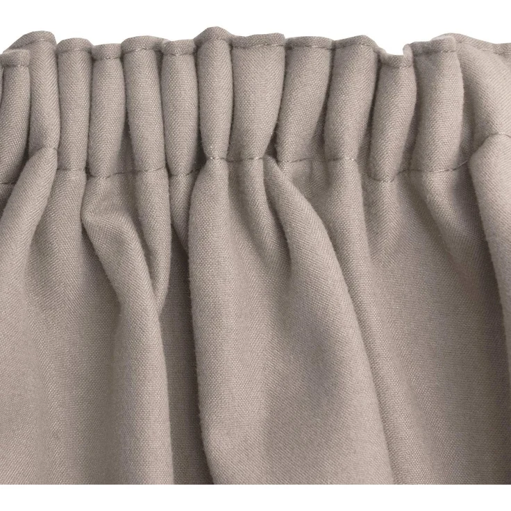 Beautissu Vorhang 2er Set Thermovorhang Gardine Sand Amelie TK, 140x245cm, Vorhang isolierend Kälte- & Hitzeschutz Universalband Verdunkelnd – Bild 5