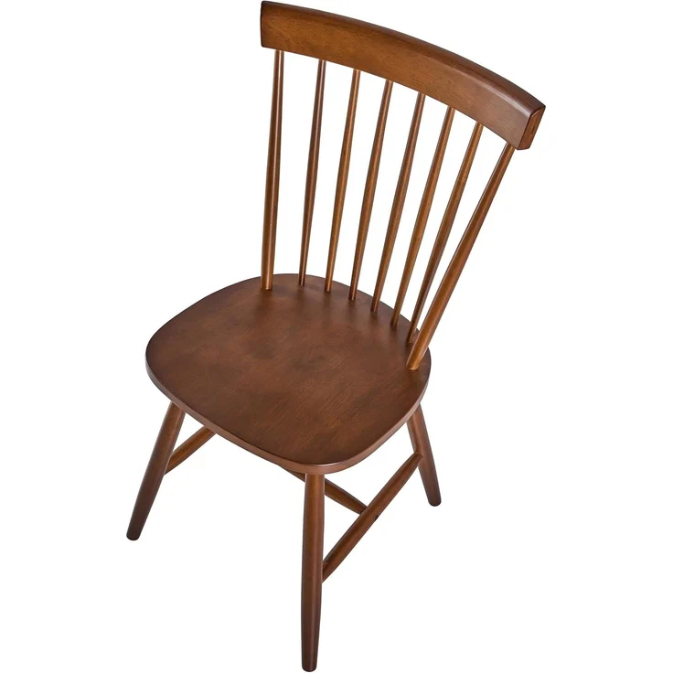 Esszimmerstuhl 2er Set BURGES Holz Braun – Bild 7