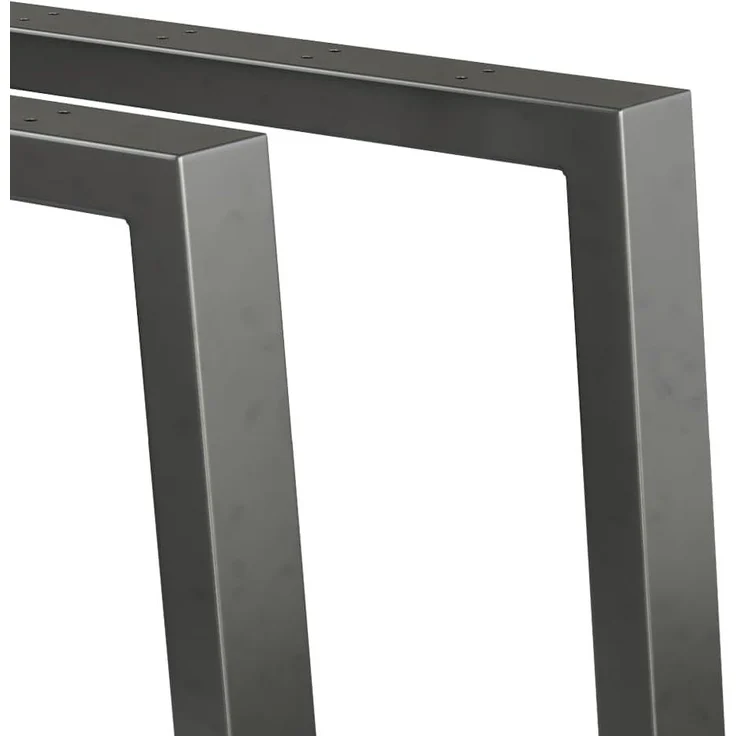 Tischbeine Schwarz 75 x 72 cm U-förmig Vicco – Bild 6