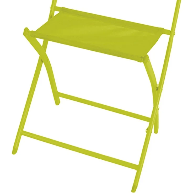 2er Klappstuhl Gartenstuhl Campingstuhl Klappbar klappbar Limegrün – Bild 4