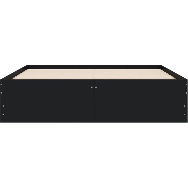 vidaXL Bettgestell mit Schubladen Schwarz 120x200 cm Holzwerkstoff 3207281 – Bild 11