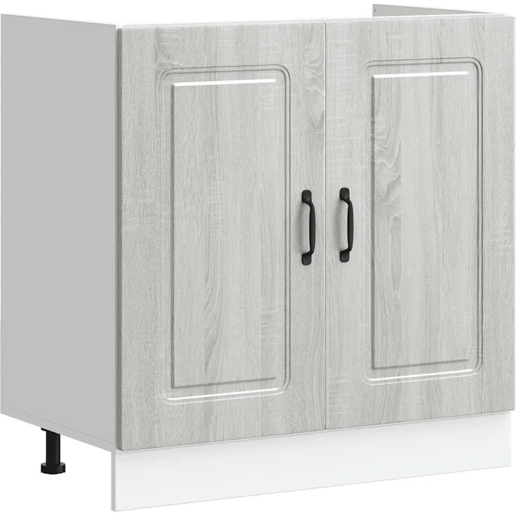 vidaXL Spülenunterschrank Kalmar Grau Sonoma 80x46x81,5 cm 853453 – Bild 1