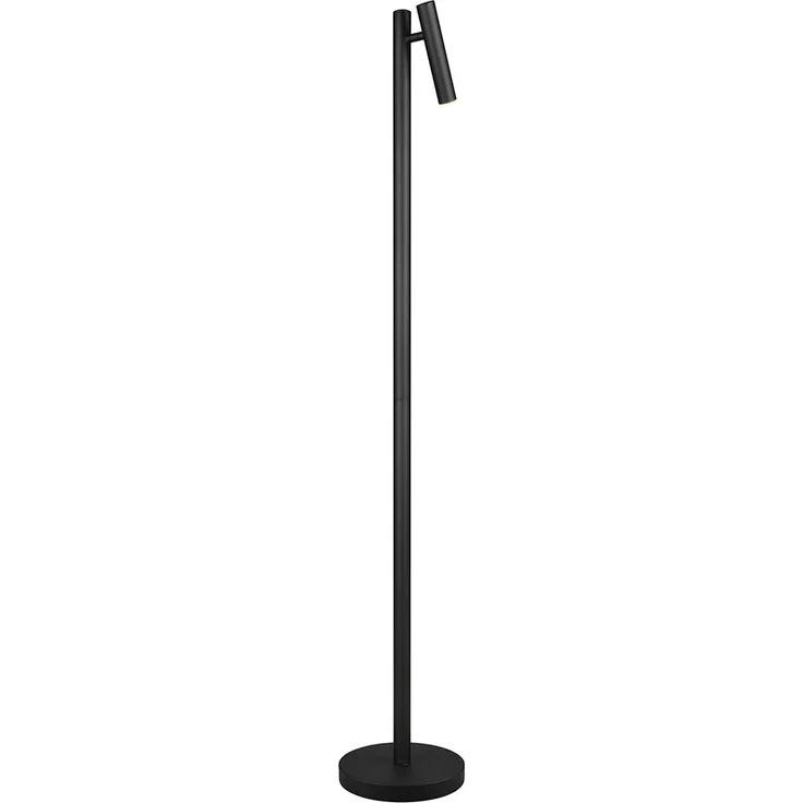 LED Akku Stehlampe GOMEZ dimmbar mit schwenkbarem Spot, Schwarz Höhe 130cm – Bild 2