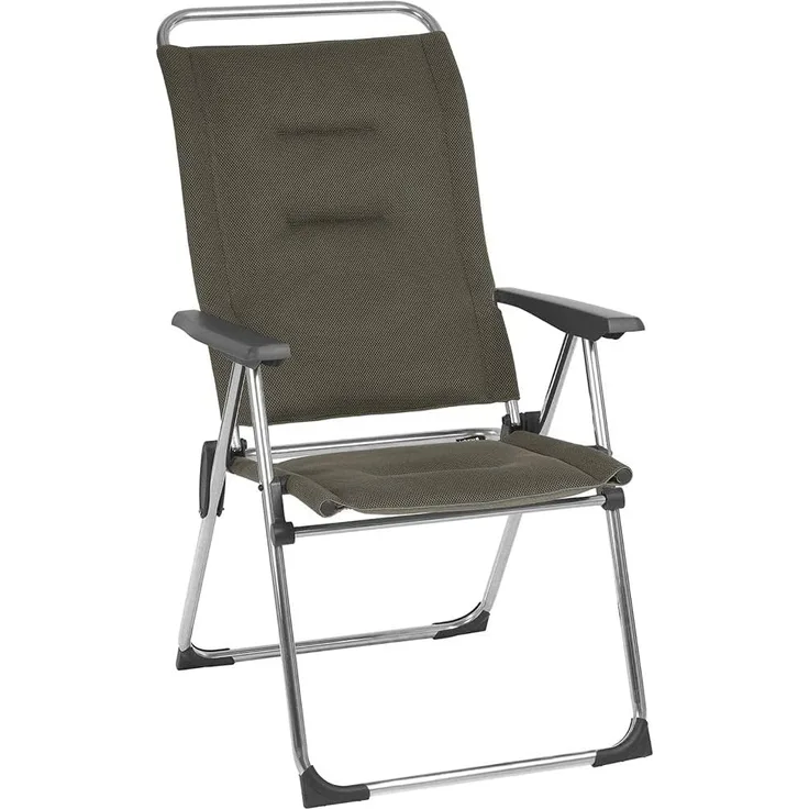 Lafuma Kompakter Klappstuhl für unterwegs, ALU CHAM, Air Comfort, Taupe, LFM2771-6899