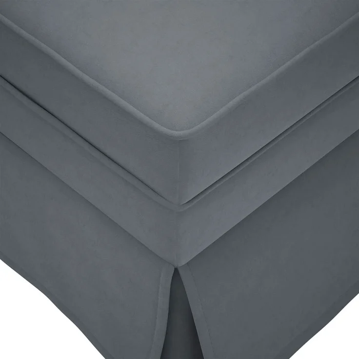 vidaXL Chaiselongue mit Nackenrolle Rechter Armlehne Dunkelgrau Samt 4009783 – Bild 6