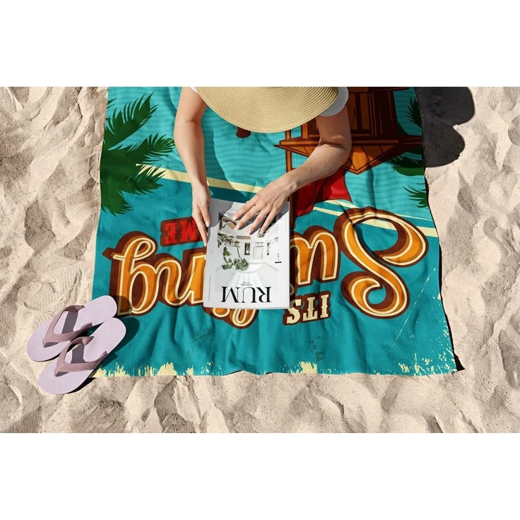 Mijolnir 'Surfing Time Hawaii 70' Strandtuch, Mehrfarbig, 70 x 130 cm – Bild 6