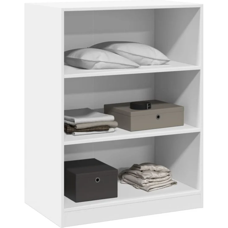 vidaXL Kleiderschrank Weiß 77x48x102 cm Holzwerkstoff 840821 – Bild 3