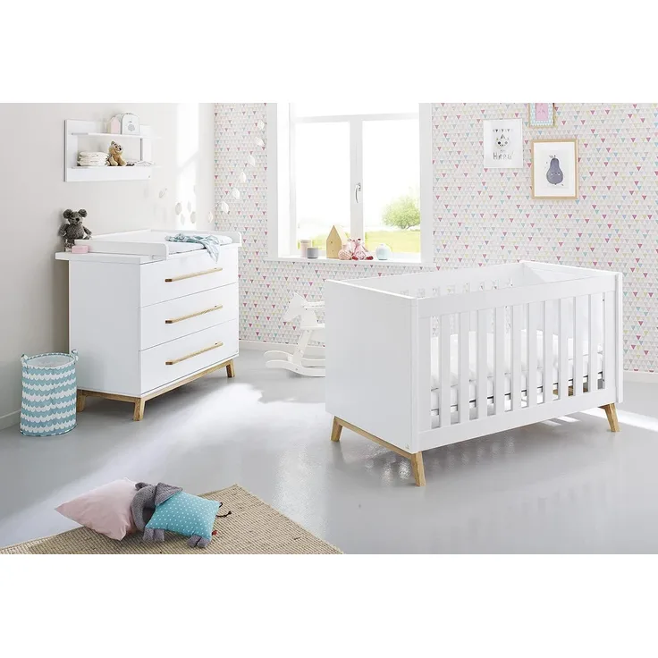 Pinolino 'Riva' 2-tlg. Babyzimmer-Set weiß