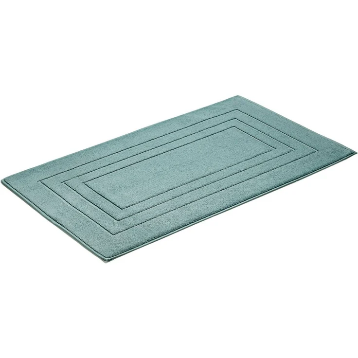 Vossen Badematte Feeling, Höhe 10 mm, beidseitig nutzbar, fußbodenheizungsgeeignet, Baumwolle, quadratisch, Badteppich, Uni-Farben, mit Bordüre, Hoch-Tief Effekt, reine Baumwolle – Bild 4