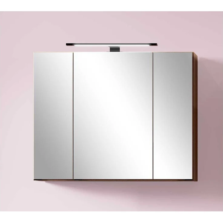 Spiegelschrank vito Menzo / Sheffield, Glas, Holzwerkstoff, Holzfarben, Verspiegelt, 80 x 64 x 20 cm – Bild 6