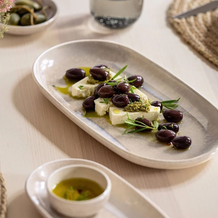 like. by Villeroy & Boch Perlemor Sand Platte 34,2x18,1cm – Bild 3