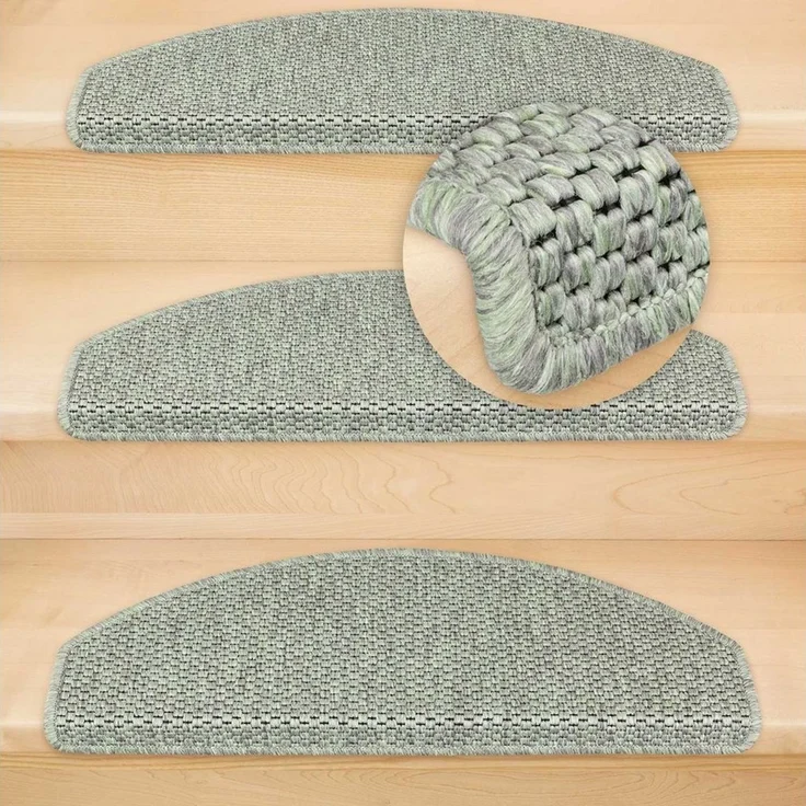 Metzker® Stufenmatte Stufenmatten Göteborg Halbrund, halbrund, Höhe: 8 mm, 15 Stück - Lindgrün – Bild 4