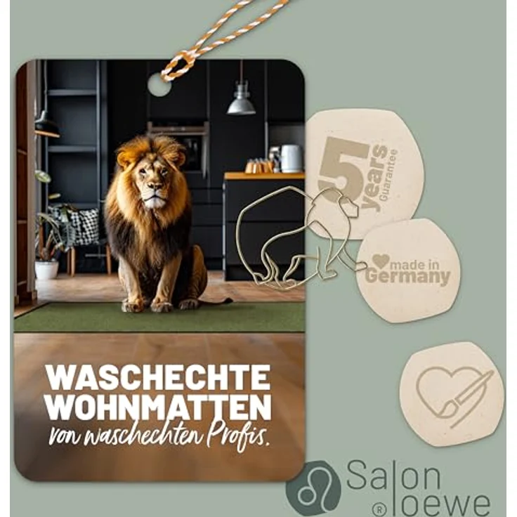 Salonloewe Läufer Wishfull Blossom taupe SLD2738 075x120, Eingangsmatte groß, Höhe: 750 mm – Bild 7