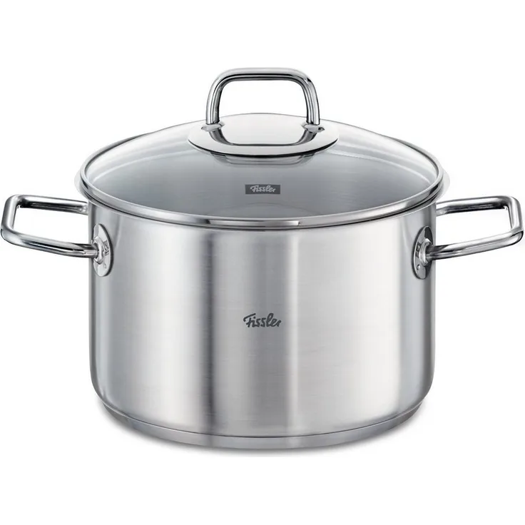 Fissler viseo Kochtopf Induktion mit Glasdeckel Edelstahl 20 cm Ø 3,6 L