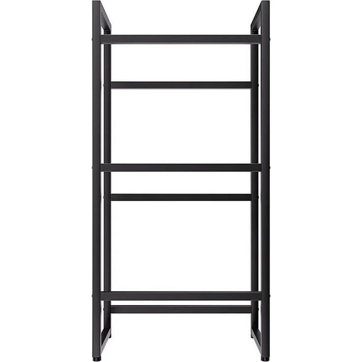 TroniTechnik Regal Getränkekistenregal Stahl schwarz 55 x 32 x 112 cm, 3 Ebenen, 360 kg Belastbarkeit, Flaschenregal, Stabil, platzsparend, vielseitig nutzbar, leicht aufbaubar, langlebig – Bild 4