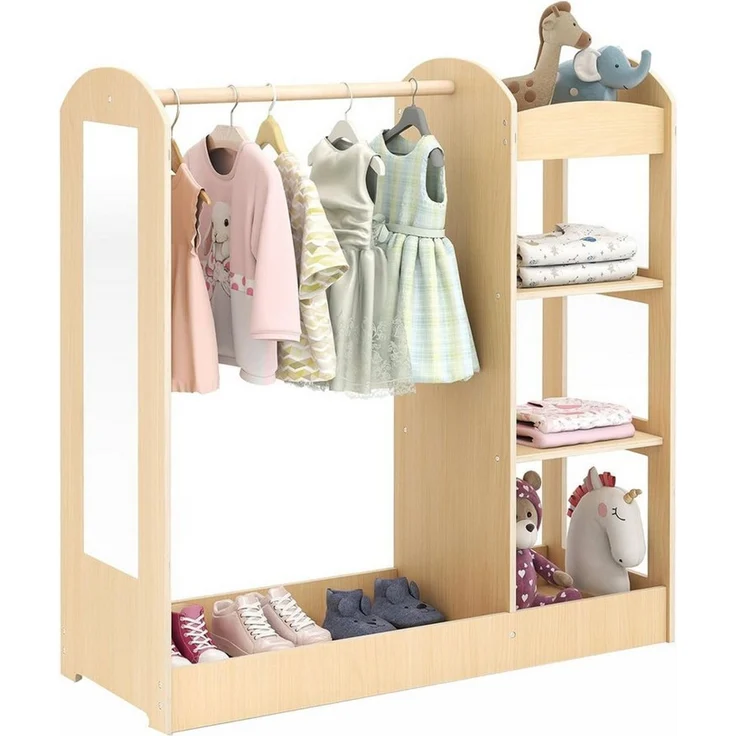 KOMFOTTEU Kleiderständer Kindergarderobe, 93,5 x 38 x 100 cm – Bild 5