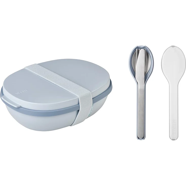 Mepal ELLIPSE Lunchbox Duo mit Besteck Nordic Blue New - A – Bild 1