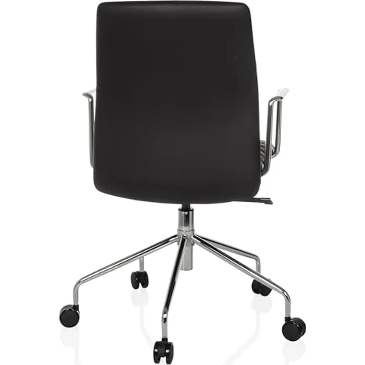 MID.YOU Drehstuhl, Schwarz, Drehstuhl aus Lederlook mit Armlehnen, 58x93 - 101x59 cm – Bild 8