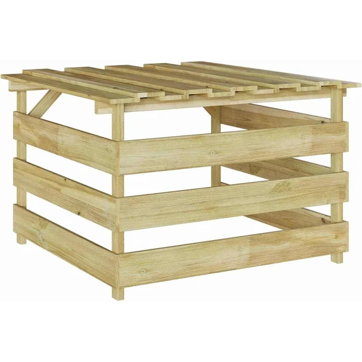 vidaXL Rasenmäher Garage Braun 84 x 80 x 56 cm 42013028 – Bild 7