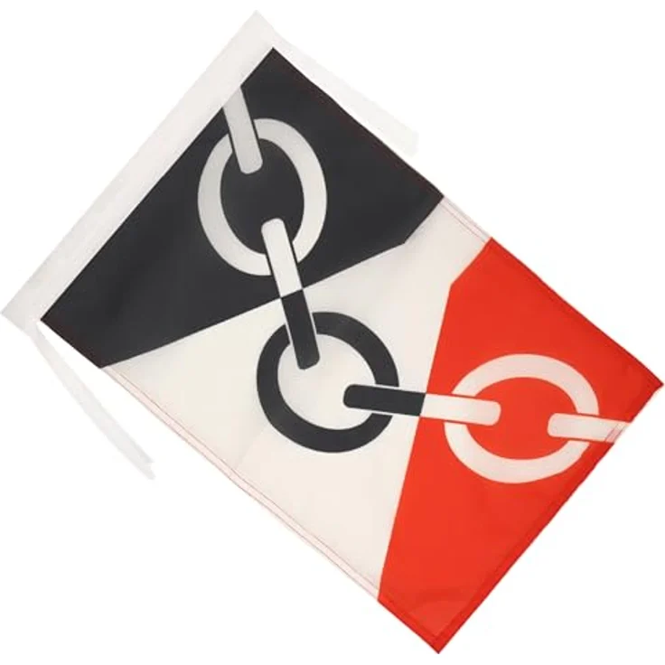 AZ FLAG - Flagge Black Country - 45x30 cm Mit Kordel - Schwarzes Land Fahne 30 x 45 Cm - Flaggen – Bild 2