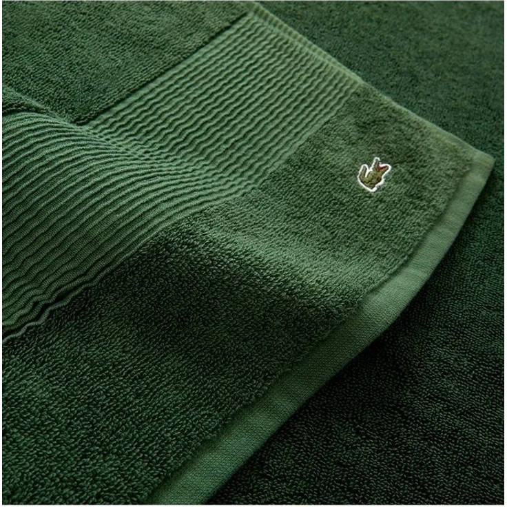 Lacoste Gästehandtücher L LE CROCO (2tlg), 100% Baumwolle (2-St), mit Label-Applikationen – Bild 2