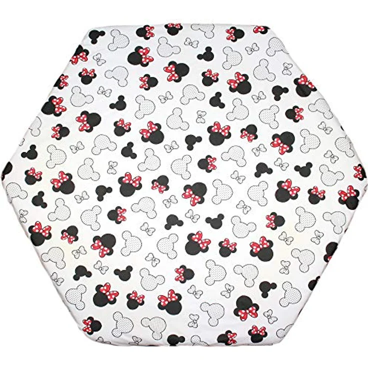 Spannbettlaken für 6-eck Laufgitter Matratze 120x105 cm Baby Kinder Laufstall Baumwolle D6 – Bild 3