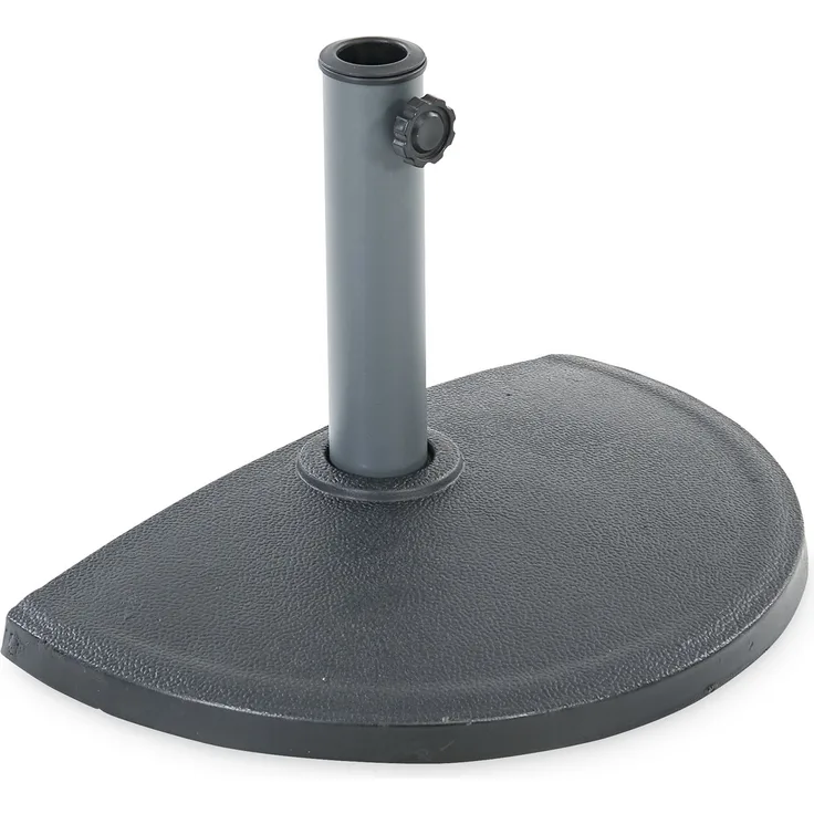 LECO Schirmständer halbrund ca. ø 50cm, schwarz-anthrazit