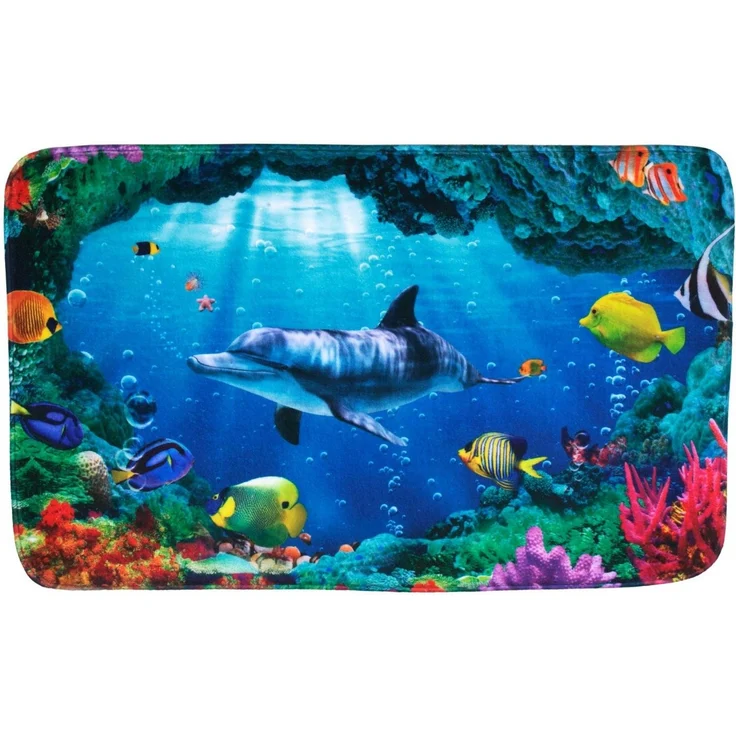 Sanilo Badematte mit Motiv, viele schöne Badteppiche zur Auswahl, rutschhemmend beschichtet, waschbar, schnelltrocknend, Polyester, rechteckig, sehr weich, hochwertig & modern, 50 x 80 cm oder 70 x 110 cm – Bild 2