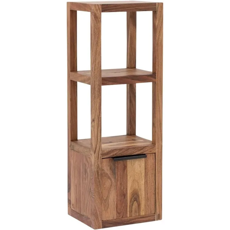 Hängeregal Akazie Holz braun 90x31x25 cm Badregal Wandregal Badezimmer Hängeschrank Regal mit Stauraum Woodkings Sydney