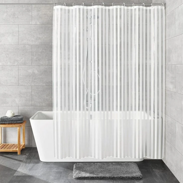 Kleine Wolke Duschvorhang Noa weiß, 180 x 200 cm – Bild 2