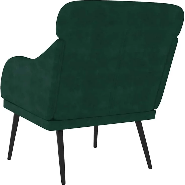 Sessel wohnzimmer, Relaxsessel Dunkelgrün 63x76x80 cm Samt – Bild 5