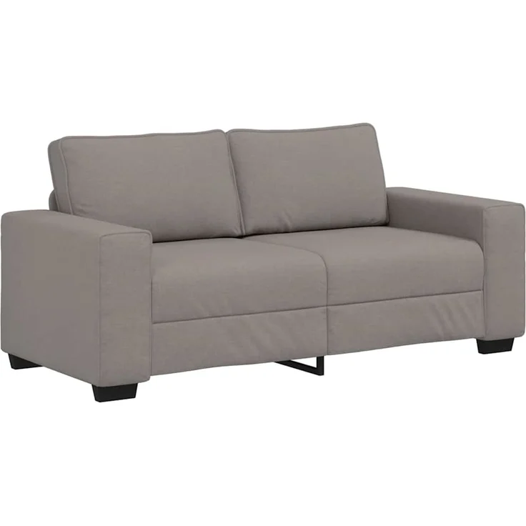 vidaXL 2-Sitzer-Sofa Taupe 180x77x82 cm Stoff 4105172 – Bild 1