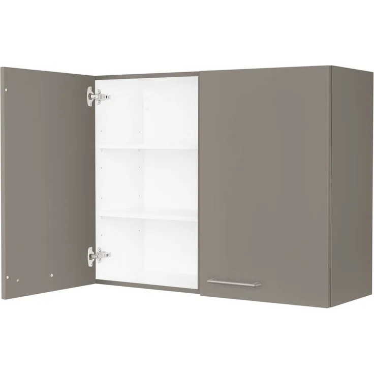 nobilia® Hängeschrank "Laser", vormontiert, mit zwei Einlegeböden, Breite 90 cm