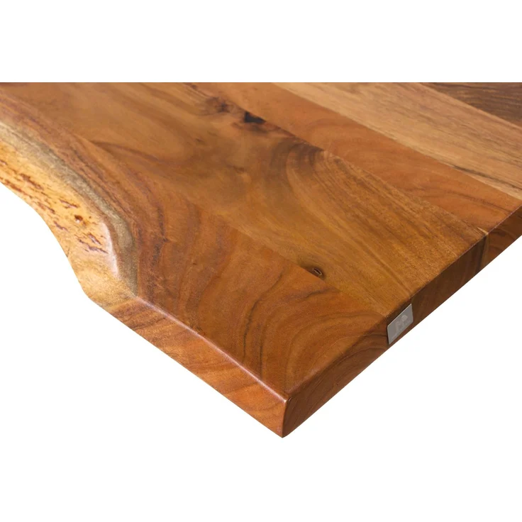 Baumtisch Akazie 240 x 100 x 74 natur lackiert / Epoxid schwarz, Kreuzgestell anthrazit matt EPOXY – Bild 6