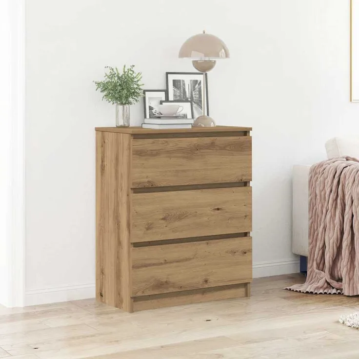 vidaXL Sideboard Artisan-Eiche 60x35x76 cm Holzwerkstoff 862492